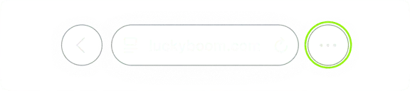 Open LuckyBoom in your mobile browser