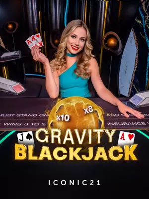 Gravity Blackjack live table at LuckyBoom